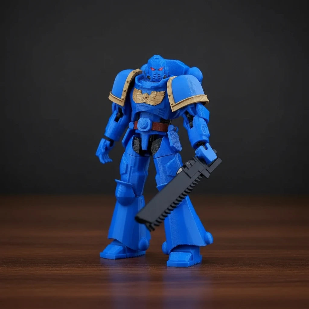 Warhammer 40K | Titus Heroic Pose & Space Marine Squad | Gaming | 3D Printed Figure Set
