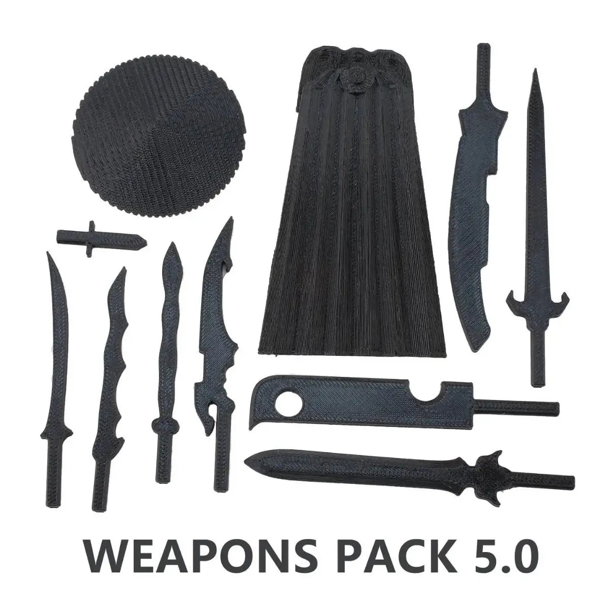 Weapons Packs | Pack 1.0, 2.0, 3.0, 4.0, 5.0 & 9L.1 | Accessories | 3D Printed Set