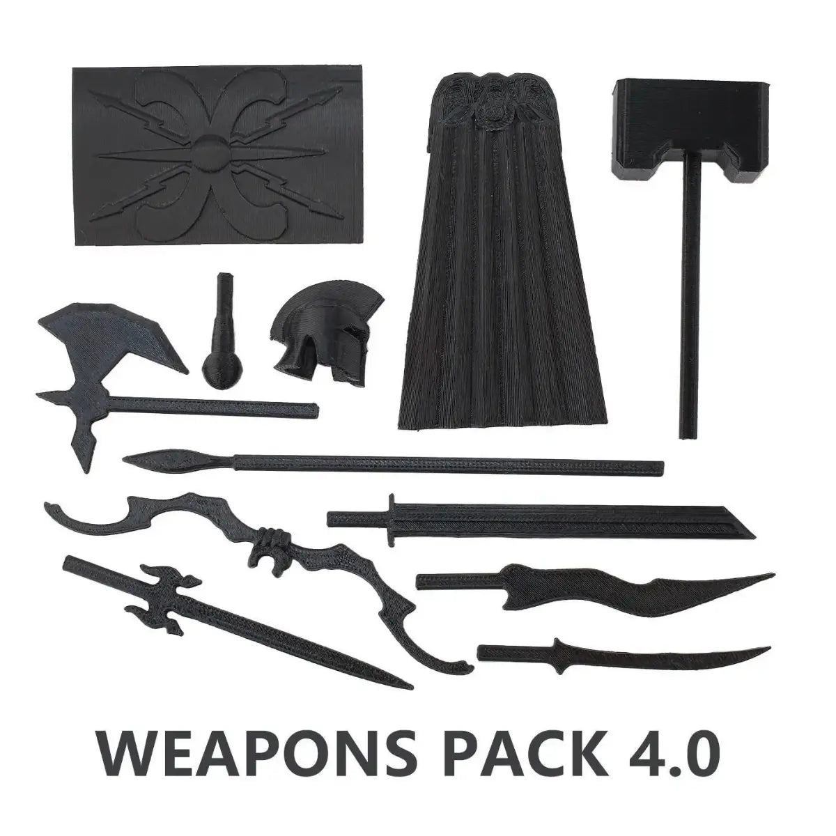 Weapons Packs | Pack 1.0, 2.0, 3.0, 4.0, 5.0 & 9L.1 | Accessories | 3D Printed Set