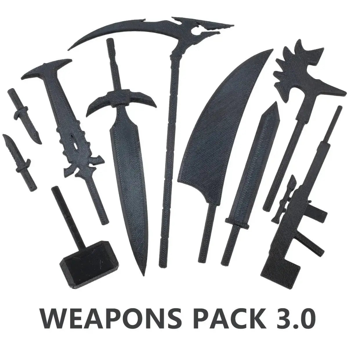 Weapons Packs | Pack 1.0, 2.0, 3.0, 4.0, 5.0 & 9L.1 | Accessories | 3D Printed Set