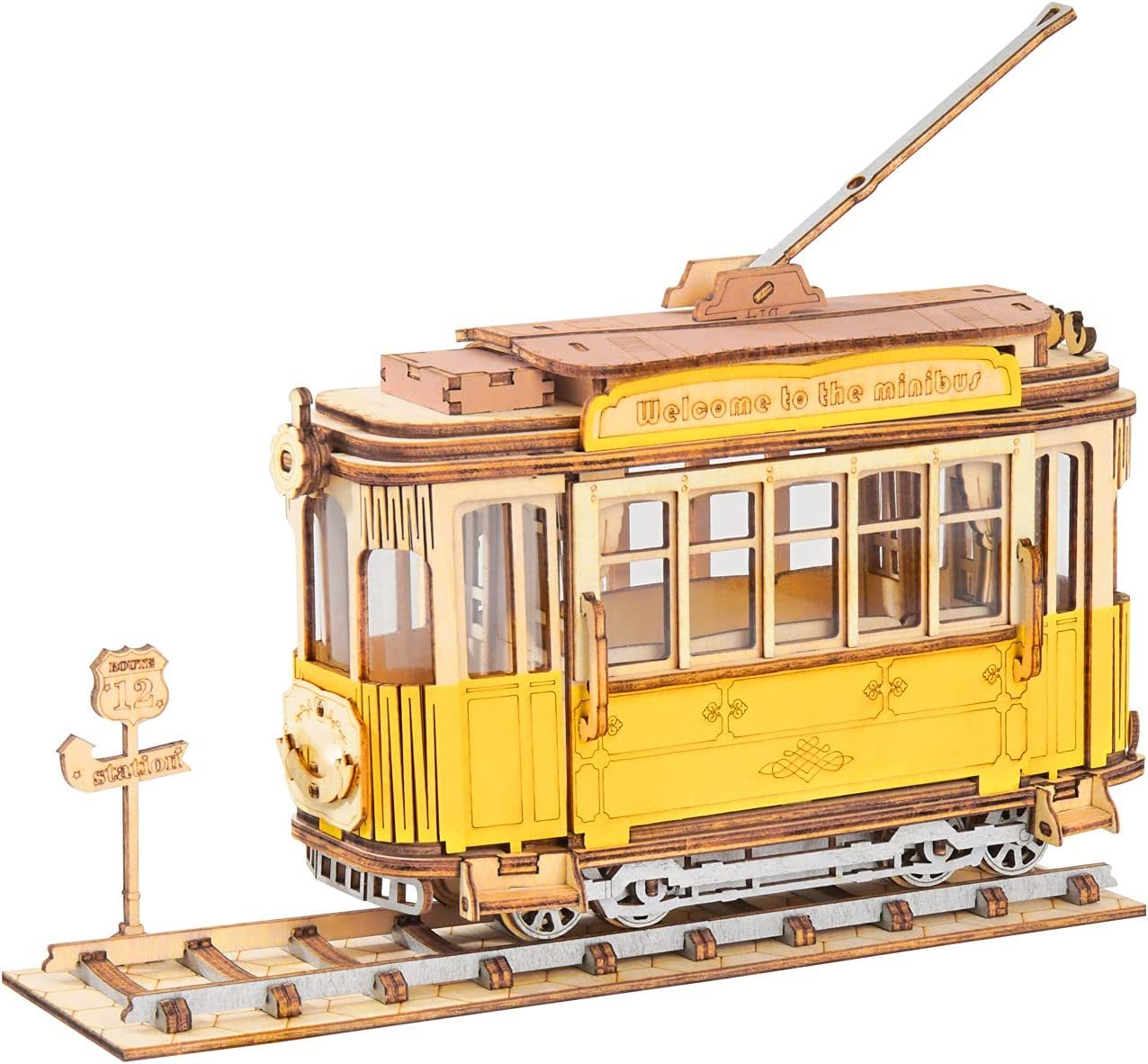 Robotime | Rolife | Tramcar | Hobby Kits & DIY Collectibles | 3D Assemble Kits