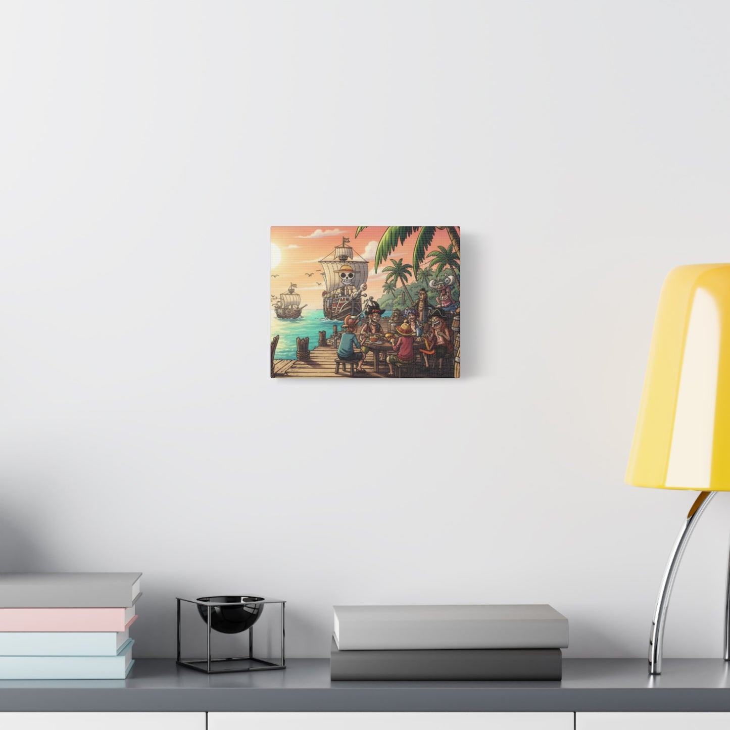 One Piece-Inspired | Pirate Dock Canvas Poster | Horizontal Wall Art