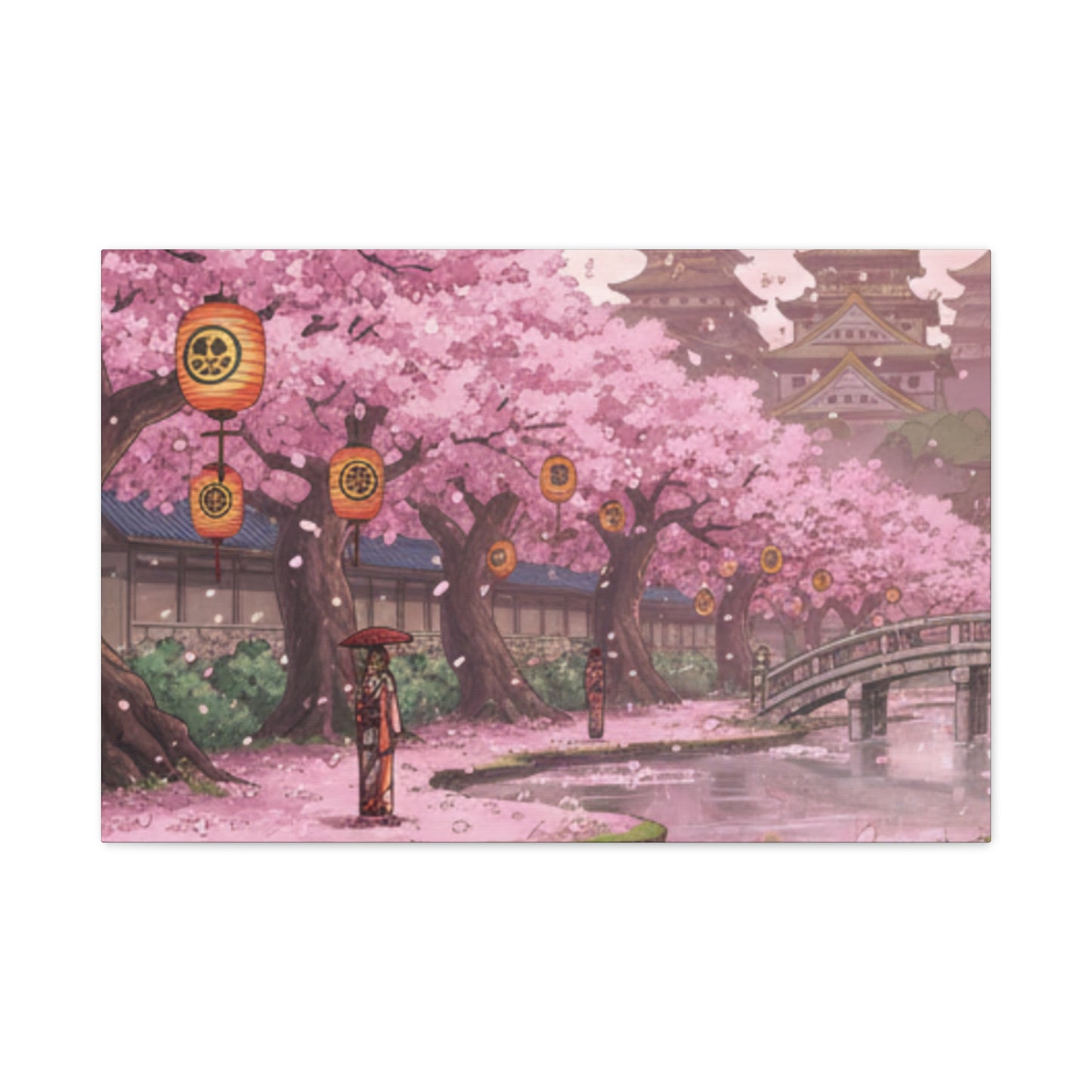 One Piece-Inspired | Wano Blossom Grove Canvas Poster | Horizontal Wall Art