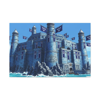 One Piece-Inspired | Marine Fortress Canvas Poster | Horizontal Wall Art