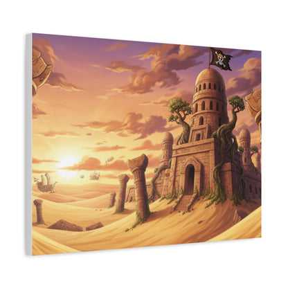 Desert Kingdom | Anime-Inspired Canvas Poster | Horizontal Wall Art