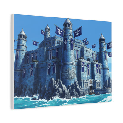 One Piece-Inspired | Marine Fortress Canvas Poster | Horizontal Wall Art