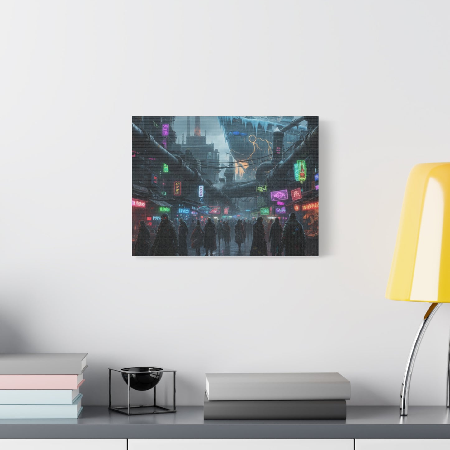 One Piece-Inspired | Punk Cyber Market Canvas Poster | Vertical & Horizontal Wall Art