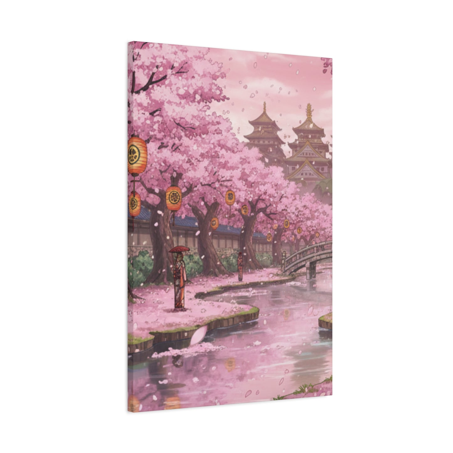 One Piece-Inspired | Wano Blossom Grove Canvas Poster | Vertical Wall Art