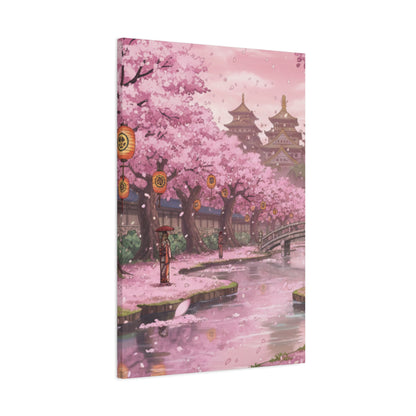 One Piece-Inspired | Wano Blossom Grove Canvas Poster | Vertical Wall Art
