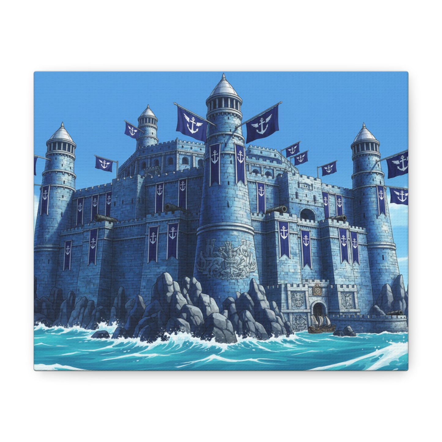 One Piece-Inspired | Marine Fortress Canvas Poster | Horizontal Wall Art