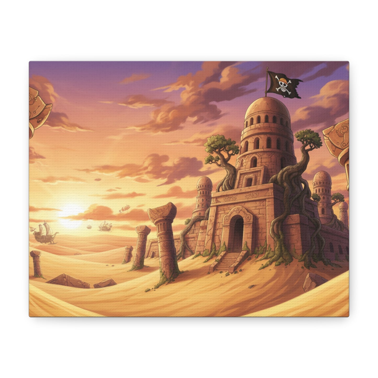 Desert Kingdom | Anime-Inspired Canvas Poster | Horizontal Wall Art