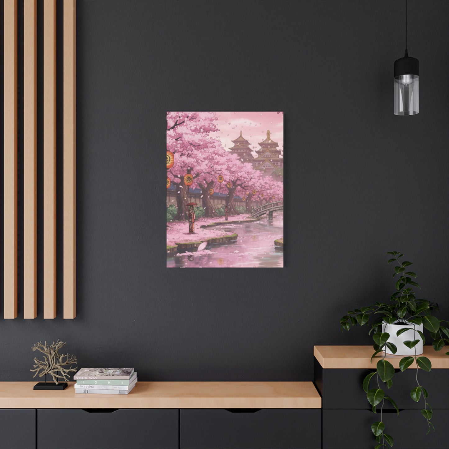 One Piece-Inspired | Wano Blossom Grove Canvas Poster | Vertical Wall Art
