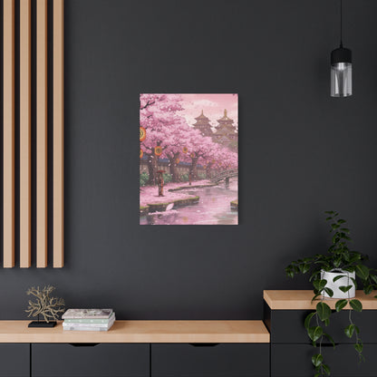 One Piece-Inspired | Wano Blossom Grove Canvas Poster | Vertical Wall Art