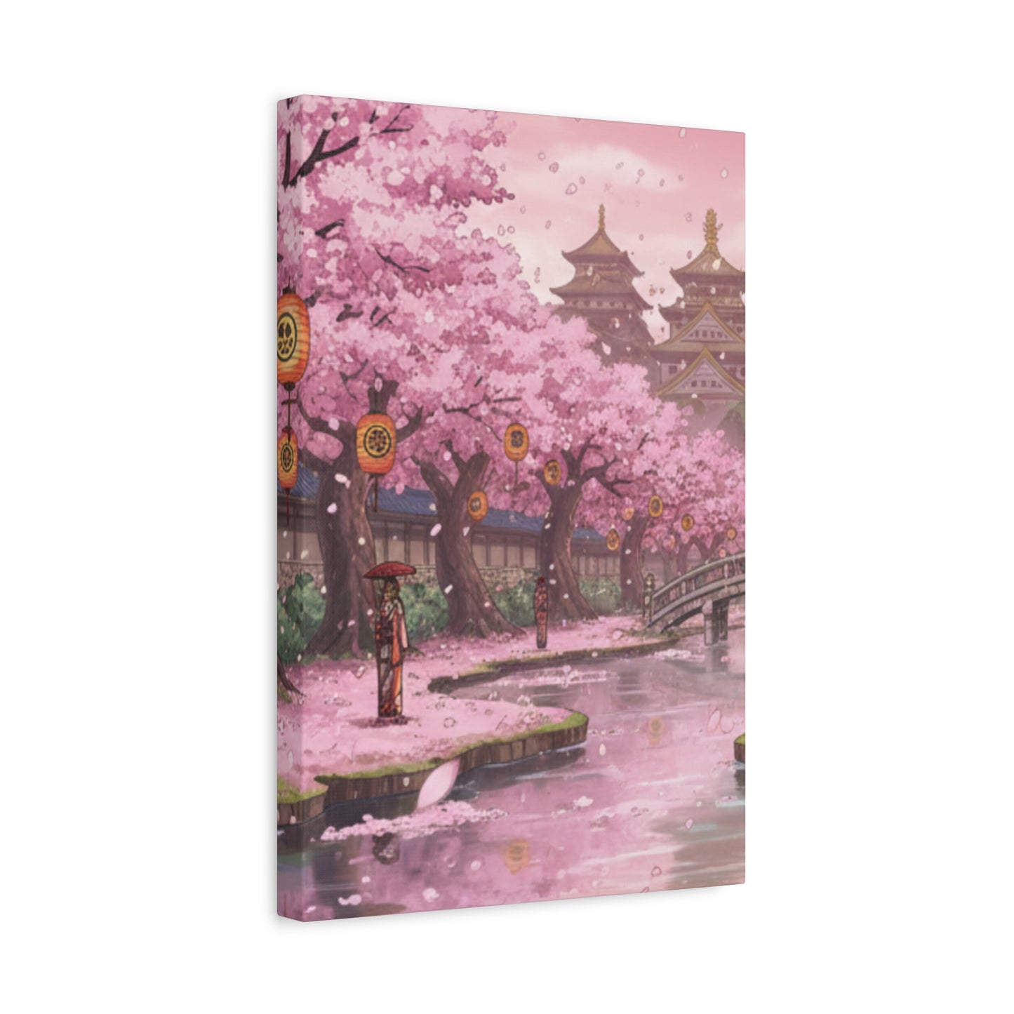 One Piece-Inspired | Wano Blossom Grove Canvas Poster | Vertical Wall Art