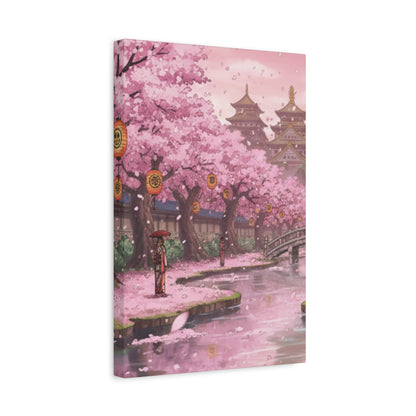 One Piece-Inspired | Wano Blossom Grove Canvas Poster | Vertical Wall Art