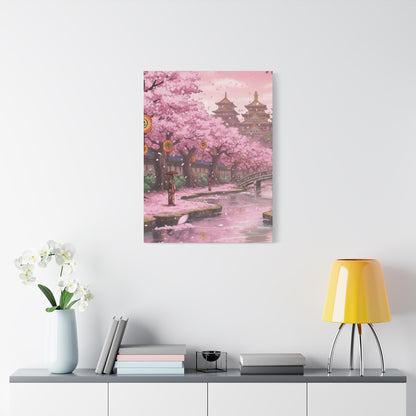 One Piece-Inspired | Wano Blossom Grove Canvas Poster | Vertical Wall Art
