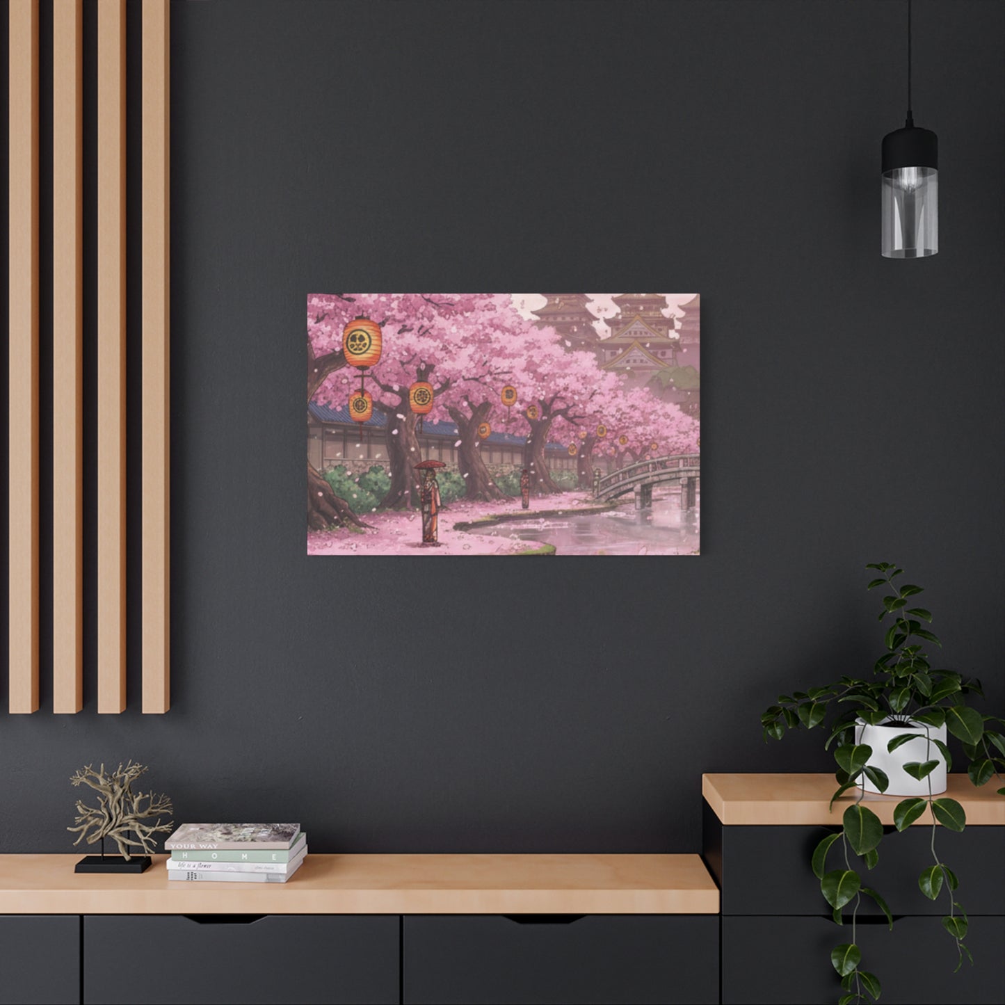 One Piece-Inspired | Wano Blossom Grove Canvas Poster | Horizontal Wall Art