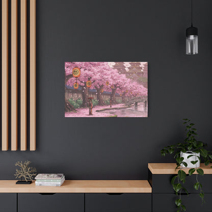 One Piece-Inspired | Wano Blossom Grove Canvas Poster | Horizontal Wall Art