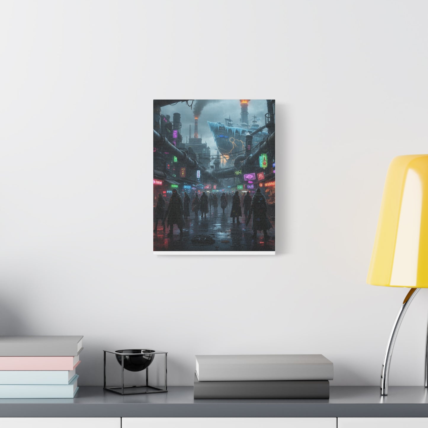 One Piece-Inspired | Punk Cyber Market Canvas Poster | Vertical & Horizontal Wall Art