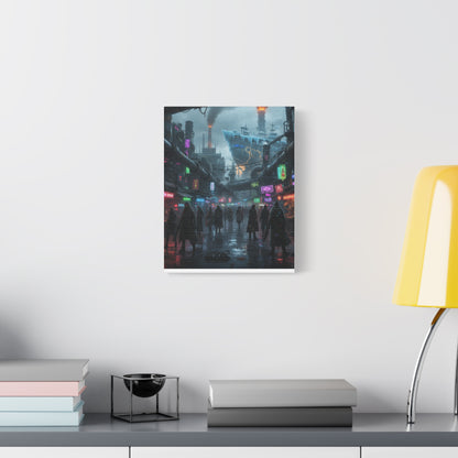 One Piece-Inspired | Punk Cyber Market Canvas Poster | Vertical & Horizontal Wall Art