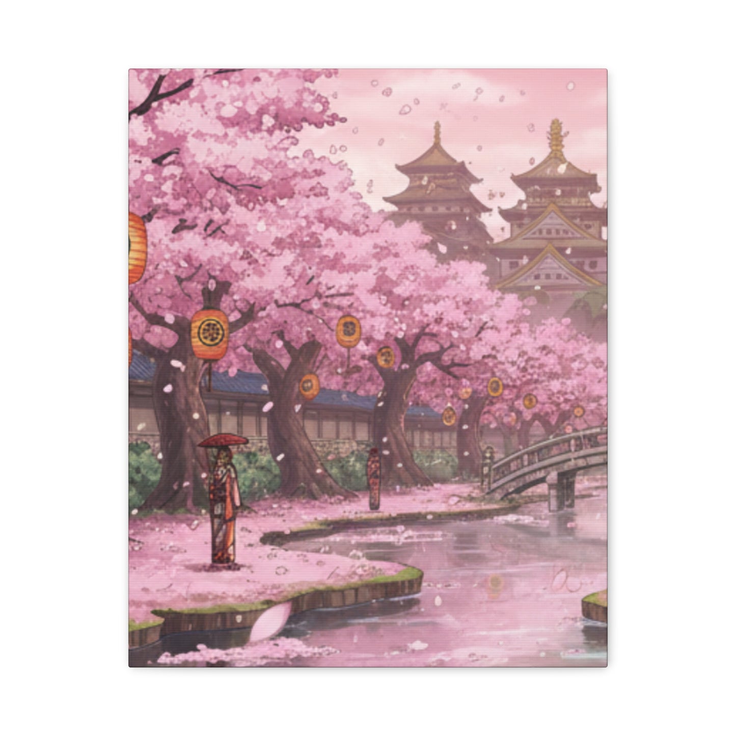 One Piece-Inspired | Wano Blossom Grove Canvas Poster | Vertical Wall Art