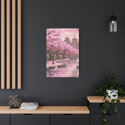 One Piece-Inspired | Wano Blossom Grove Canvas Poster | Vertical Wall Art