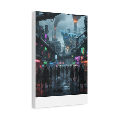 One Piece-Inspired | Punk Cyber Market Canvas Poster | Vertical & Horizontal Wall Art