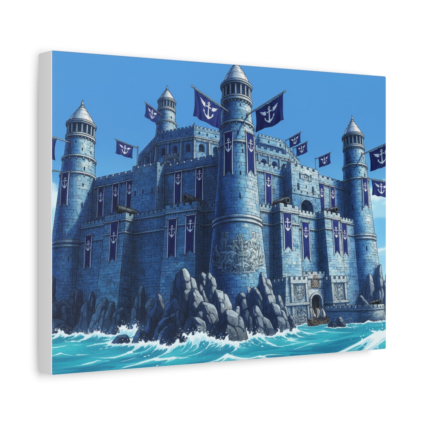 One Piece-Inspired | Marine Fortress Canvas Poster | Horizontal Wall Art
