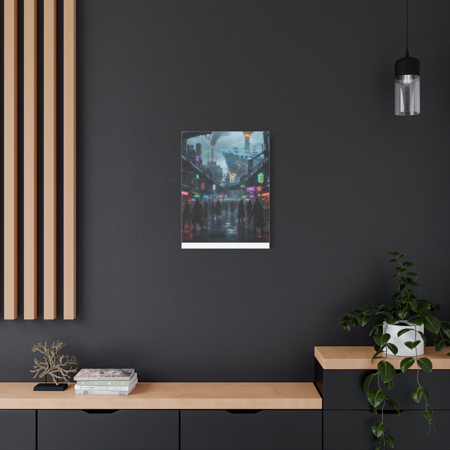 One Piece-Inspired | Punk Cyber Market Canvas Poster | Vertical & Horizontal Wall Art