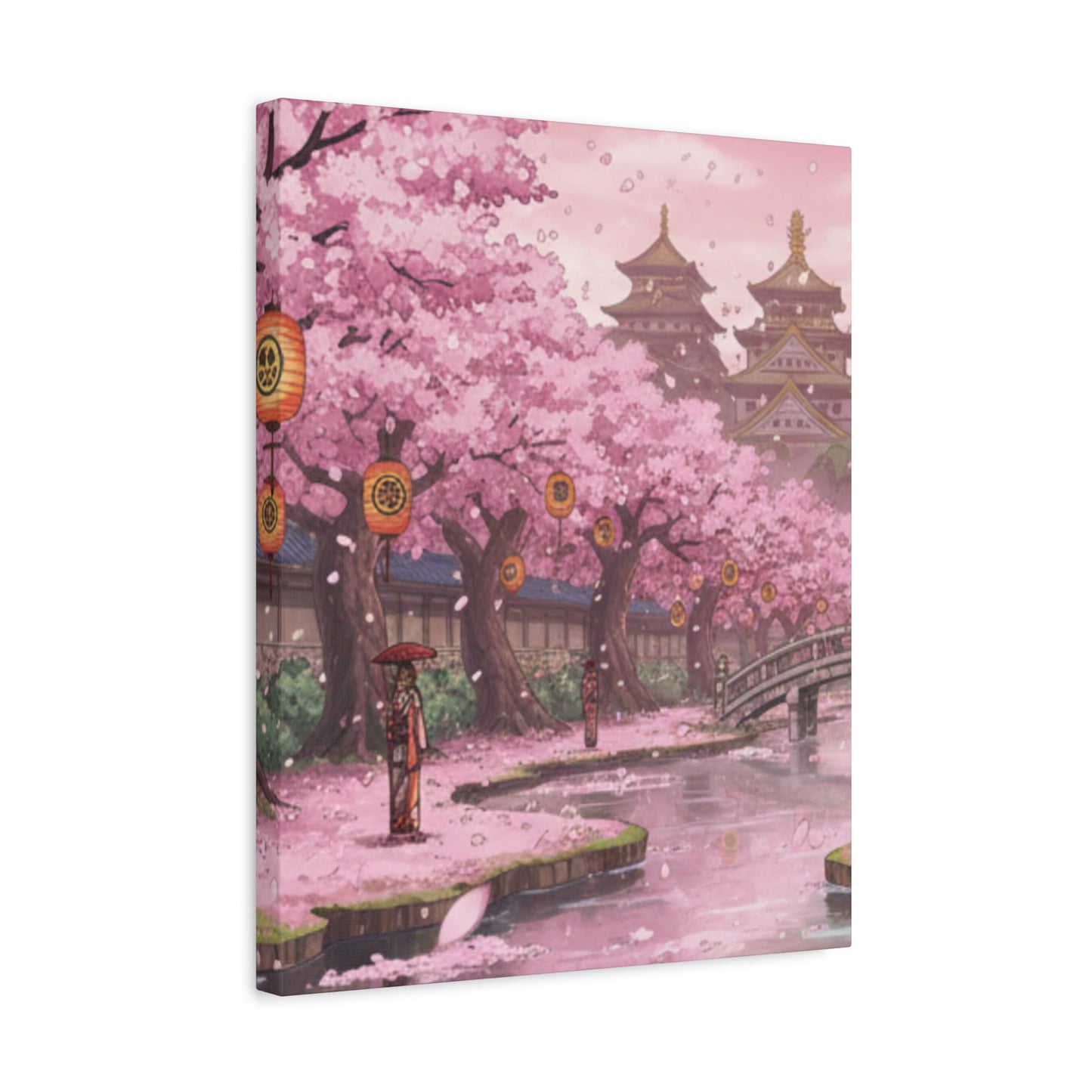 One Piece-Inspired | Wano Blossom Grove Canvas Poster | Vertical Wall Art