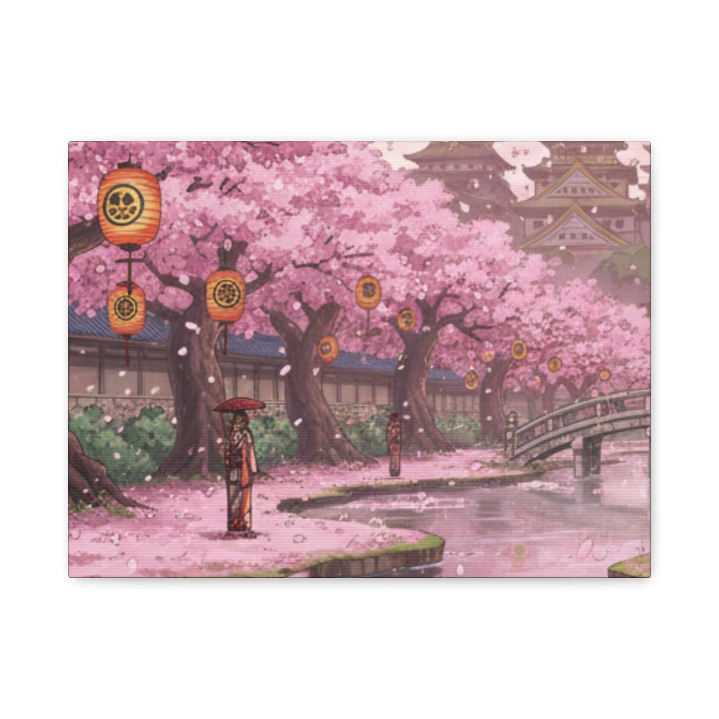 One Piece-Inspired | Wano Blossom Grove Canvas Poster | Horizontal Wall Art