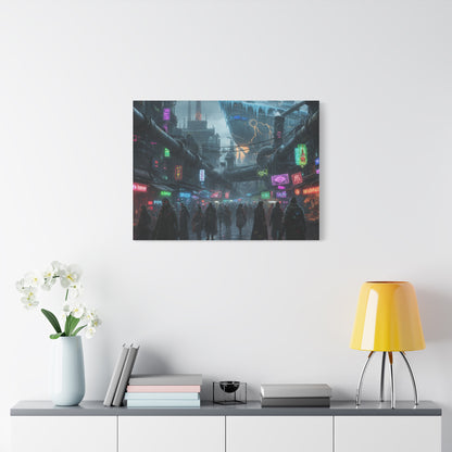 One Piece-Inspired | Punk Cyber Market Canvas Poster | Vertical & Horizontal Wall Art