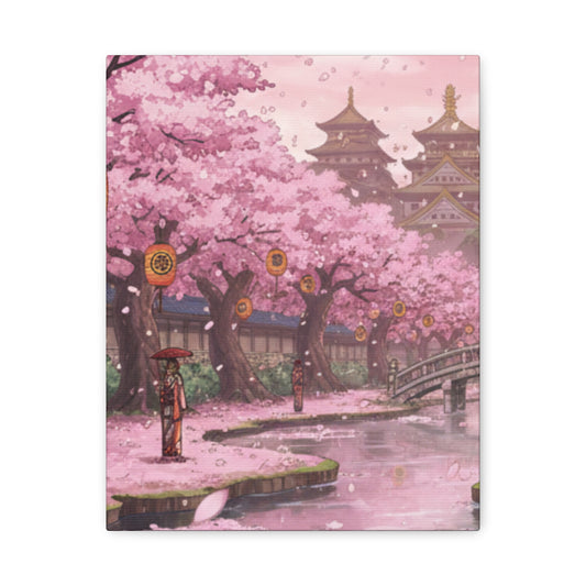 One Piece-Inspired | Wano Blossom Grove Canvas Poster | Vertical Wall Art