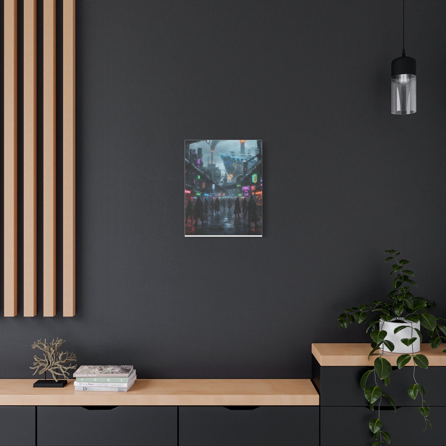 One Piece-Inspired | Punk Cyber Market Canvas Poster | Vertical & Horizontal Wall Art