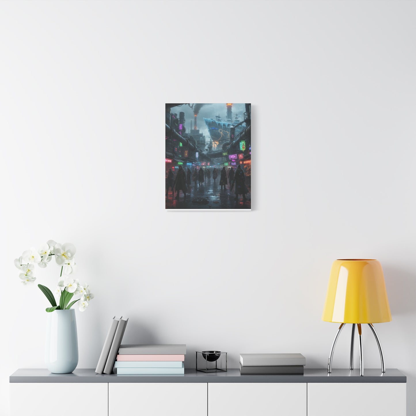 One Piece-Inspired | Punk Cyber Market Canvas Poster | Vertical & Horizontal Wall Art