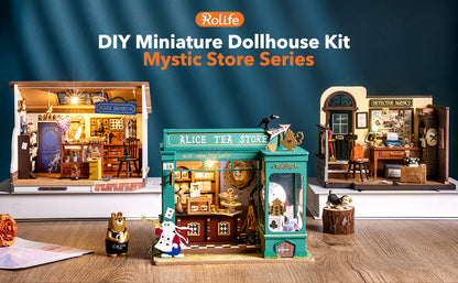 Robotime | Rolife | Mystic Archives Series | Kiki's Magic Emporium | Miniature & DIY Model Kits