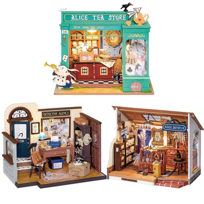 Robotime | Rolife | Mystic Archives Series | Kiki's Magic Emporium | Miniature & DIY Model Kits