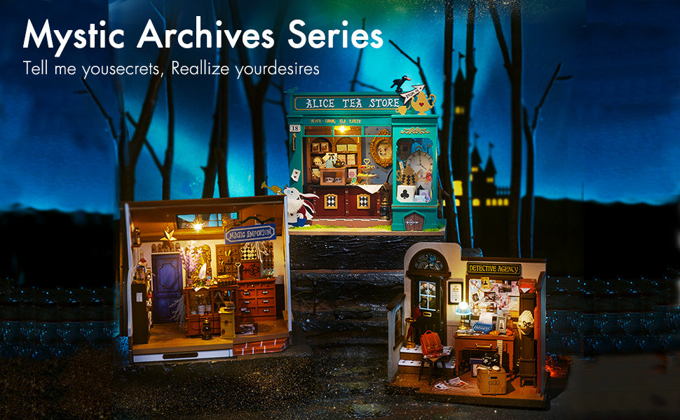 Robotime | Rolife | Mystic Archives Series | Kiki's Magic Emporium | Miniature & DIY Model Kits