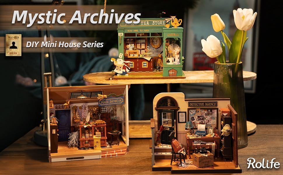 Robotime | Rolife | Mystic Archives Series | Kiki's Magic Emporium | Miniature & DIY Model Kits