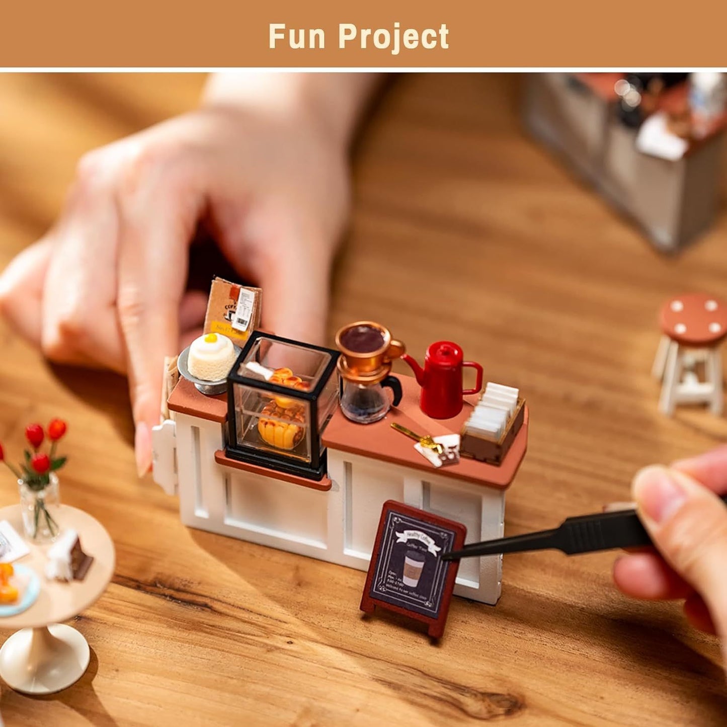 Robotime | Rolife | Miniature House | No.17 Cafe | Miniature & DIY Model Kits