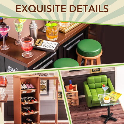 Robotime | Rolife | Super Creator Series | Leisurely Cheers Bar | Miniature & DIY Model Kits