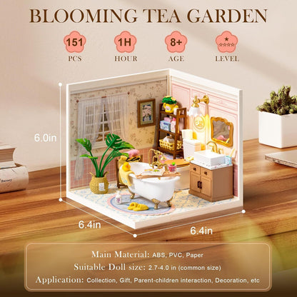 Robotime | Rolife | Super Creator Series | Pop Bubble Bathroom | Miniature & DIY Model Kits