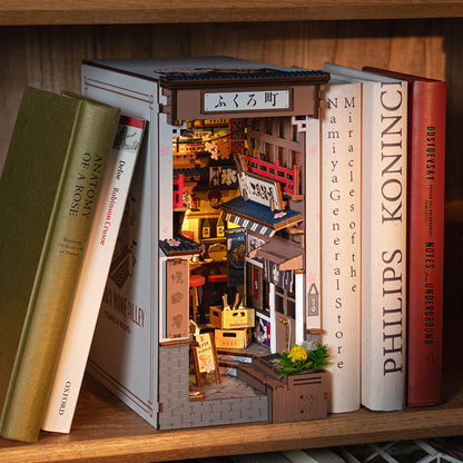 Robotime | Rolife | Book Nook Series | Sakura Wine Alley With LED Lights | Miniature & DIY Model Kits