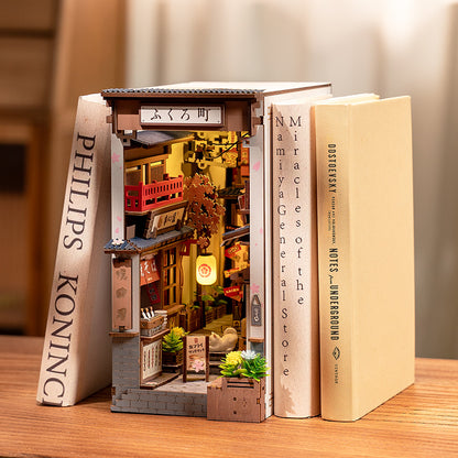 Robotime | Rolife | Book Nook Series | Sakura Wine Alley With LED Lights | Miniature & DIY Model Kits