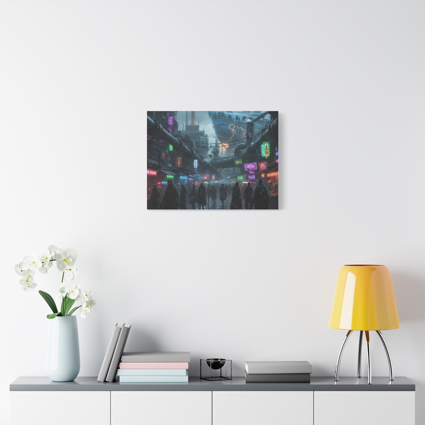 One Piece-Inspired | Punk Cyber Market Canvas Poster | Vertical & Horizontal Wall Art