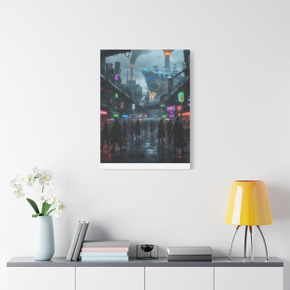 One Piece-Inspired | Punk Cyber Market Canvas Poster | Vertical & Horizontal Wall Art