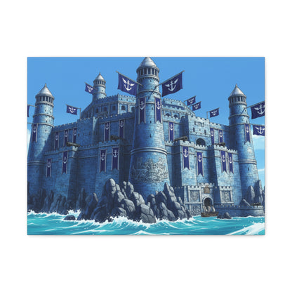 One Piece-Inspired | Marine Fortress Canvas Poster | Horizontal Wall Art