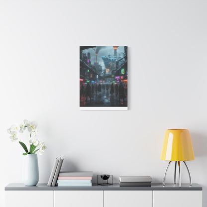 One Piece-Inspired | Punk Cyber Market Canvas Poster | Vertical & Horizontal Wall Art
