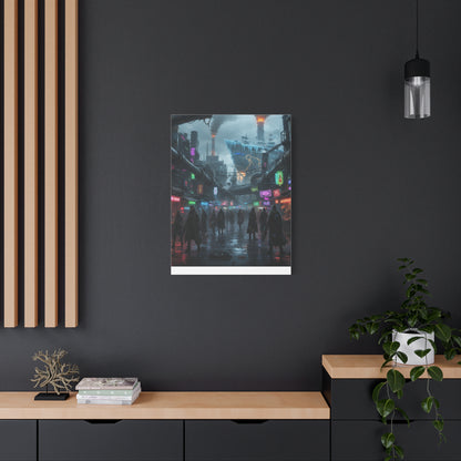 One Piece-Inspired | Punk Cyber Market Canvas Poster | Vertical & Horizontal Wall Art