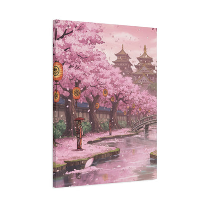 One Piece-Inspired | Wano Blossom Grove Canvas Poster | Vertical Wall Art